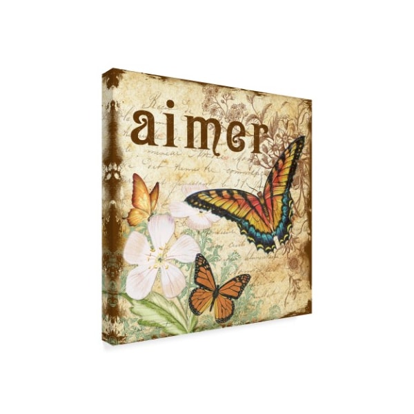 Jean Plout 'Inspirational Butterflies' Canvas Art,14x14